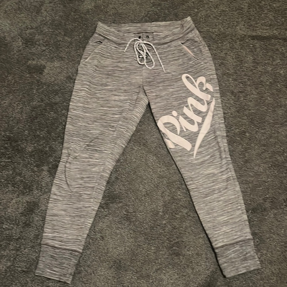 PINK Gray Joggers